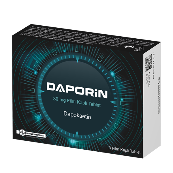 Daporin 30 mg 6 tablet ilaç kutusu ve blister ambalaj görseli