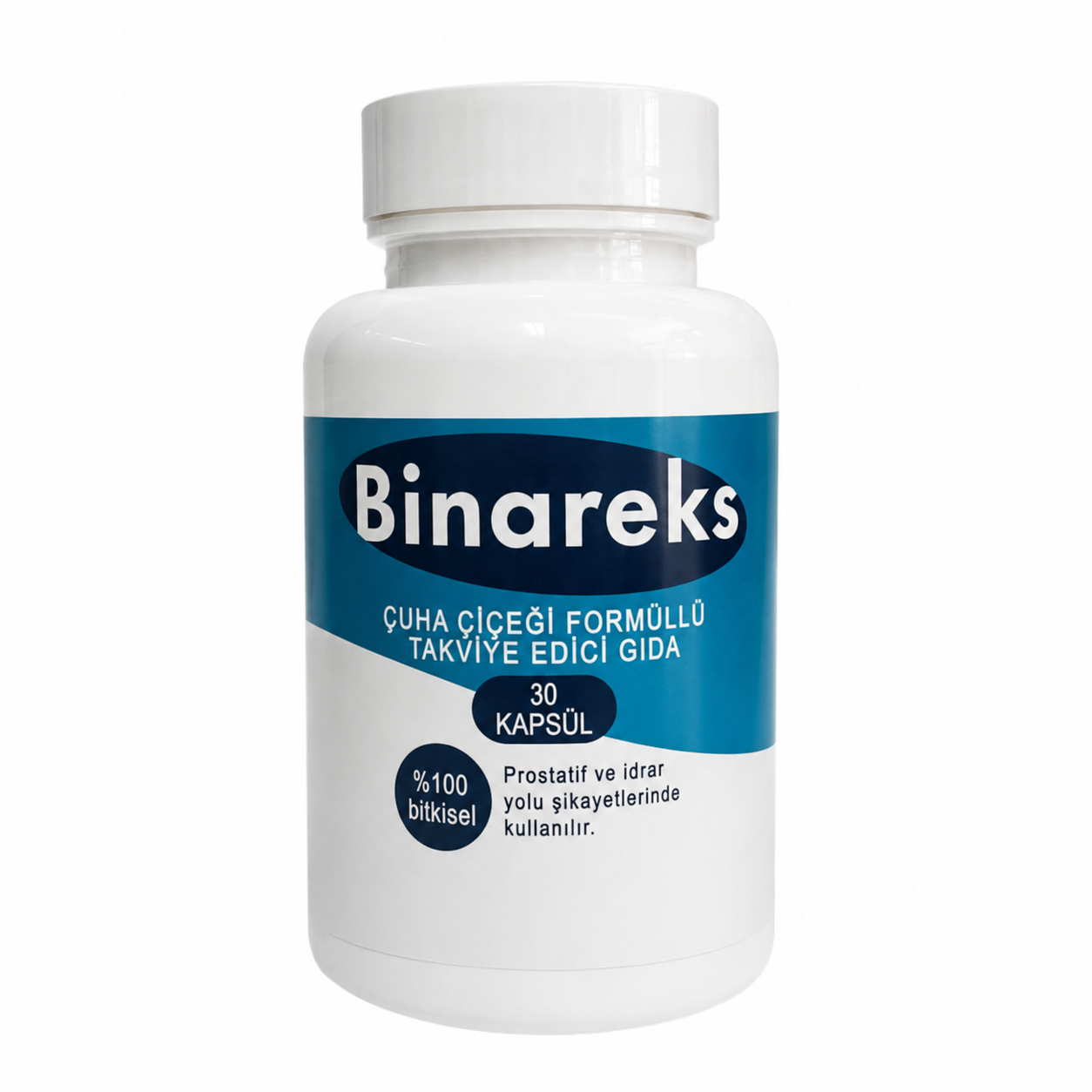 Binareks 30 tablet prostat sağlığı gıda takviyesi ürün kutusu