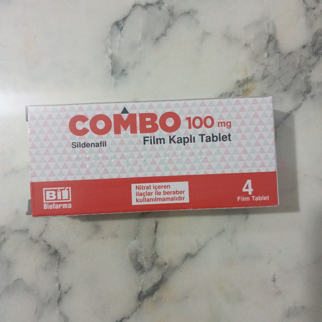 Combo 100 mg 4 tabletlik ilaç kutusunun ön yüzü