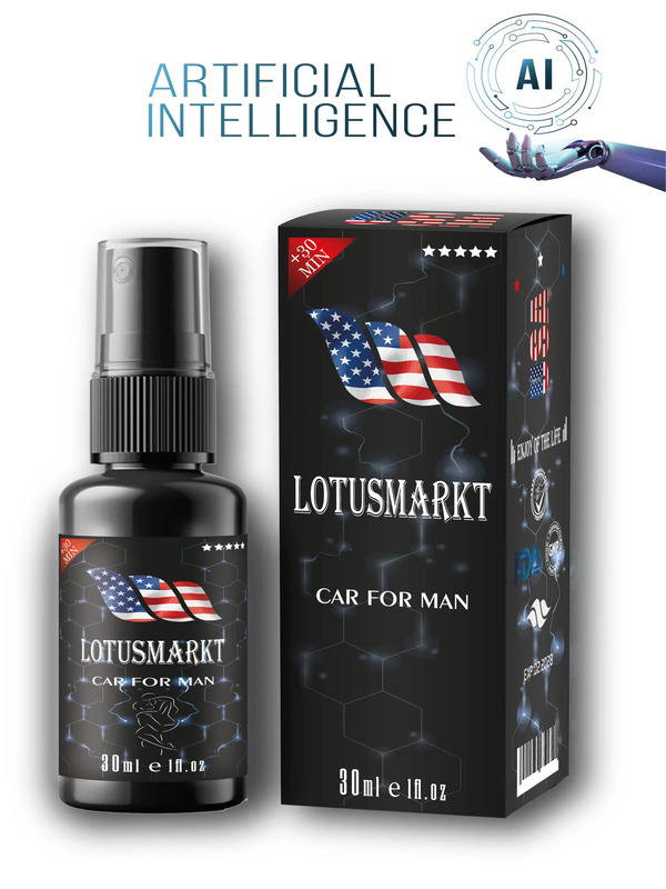 Lotusmarkt Hunter Love Geciktirici Sprey ambalajı ve sprey şişesi